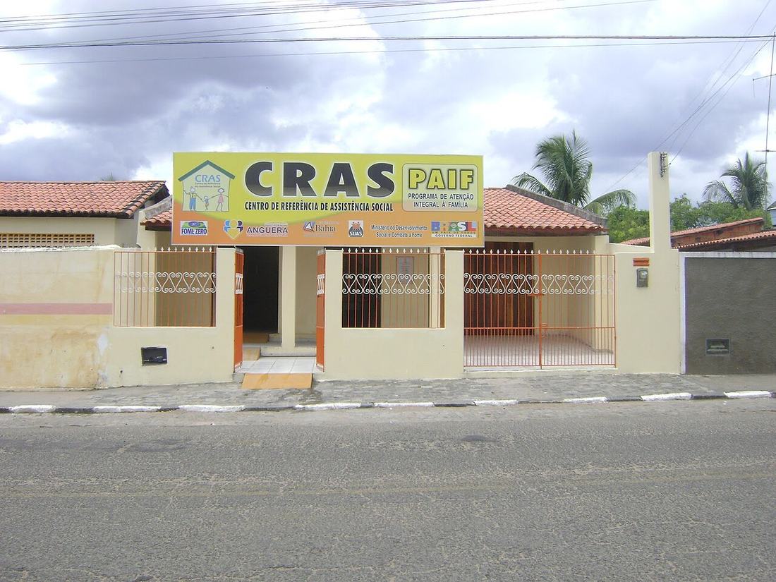 Fachada de um CRAS em Anguera